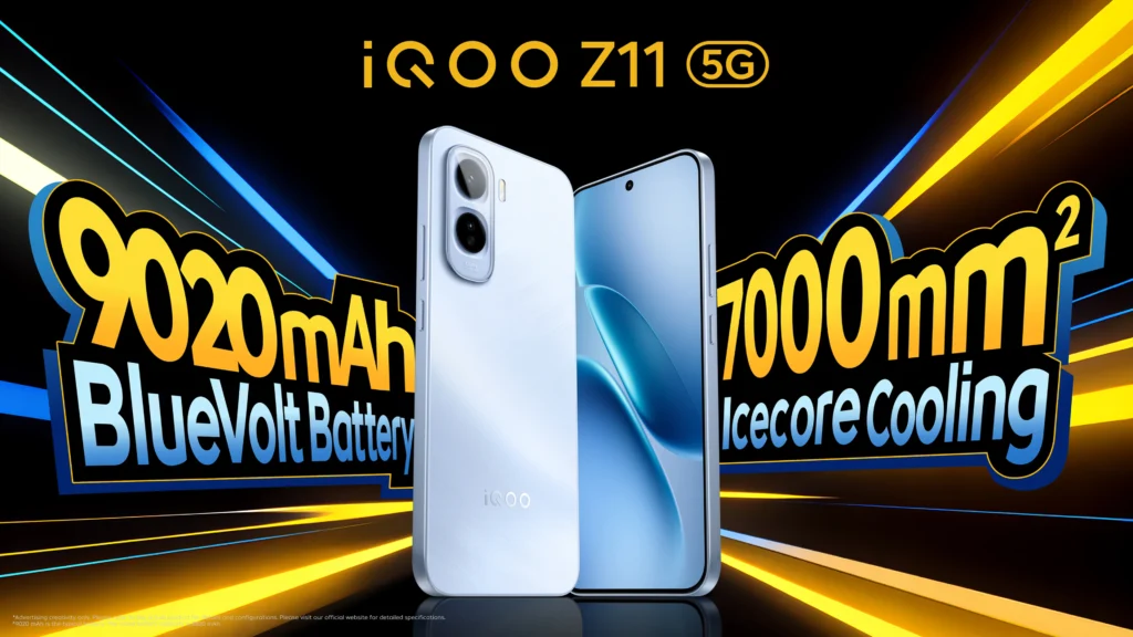 iQOO Z11 India launch with 9020mAh battery and 165Hz display details