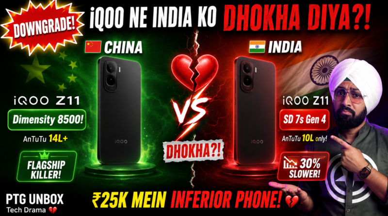 iQOO Z11 India launch with 9020mAh battery and 165Hz display details